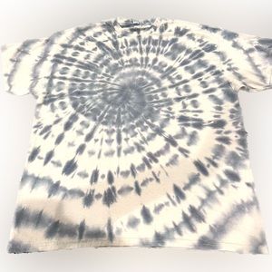 Grey and tan custom tie dye shirt size XL